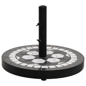 Base de sombrilla redonda negro y blanco 12 kg de vidaXL, Bases para sombrillas - Ref: Foro24-362223, Precio: 79,06 €, Descue...