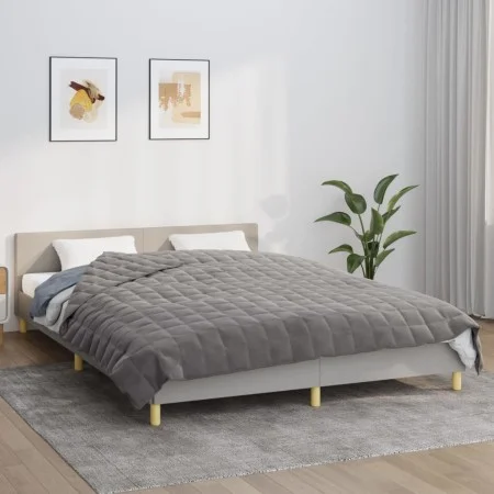 Manta con peso tela gris 220x230 cm 11 kg de vidaXL, Mantas - Ref: Foro24-3154843, Precio: 79,75 €, Descuento: %