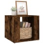 Mesita de noche madera contrachapada roble ahumado 41x40x36 cm de vidaXL, Mesitas de noche - Ref: Foro24-816549, Precio: 30,9...