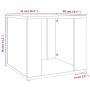 Mesita de noche madera contrachapada roble ahumado 41x40x36 cm de vidaXL, Mesitas de noche - Ref: Foro24-816549, Precio: 30,9...
