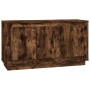 Aparador madera contrachapada roble ahumado 102x35x55 cm de vidaXL, Aparadores - Ref: Foro24-831890, Precio: 90,24 €, Descuen...