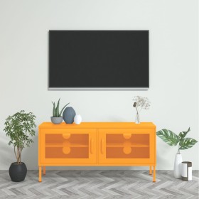 Mueble para TV de acero amarillo mostaza 105x35x50 cm en Muebles TV | Comprar online en Foru.es