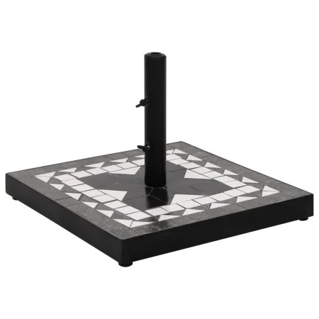 Base de sombrilla cuadrada negro y blanco 12 kg de vidaXL, Bases para sombrillas - Ref: Foro24-362224, Precio: 73,01 €, Descu...