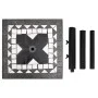 Base de sombrilla cuadrada negro y blanco 12 kg de vidaXL, Bases para sombrillas - Ref: Foro24-362224, Precio: 73,01 €, Descu...