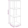 Mueble esquina madera contrachapada marrón roble 33x33x100 cm de vidaXL, Taquillas y armarios de almacenamiento - Ref: Foro24...