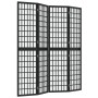 Biombo plegable con 4 paneles estilo japonés negro 160x170 cm de vidaXL, Divisores de ambientes - Ref: Foro24-352080, Precio:...