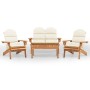 Juego de muebles de jardín Adirondack 4 piezas madera acacia de vidaXL, Conjuntos de jardín - Ref: Foro24-3152131, Precio: 51...