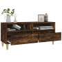 Mueble de TV madera contrachapada roble ahumado 100x34,5x44,5cm de vidaXL, Muebles TV - Ref: Foro24-831898, Precio: 67,08 €, ...