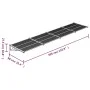 Black and transparent polycarbonate door canopy 396x90 cm by vidaXL, Awnings - Ref: Foro24-153689, Price: 134,50 €, Discount: %