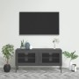 Mueble para TV de acero gris antracita 105x35x50 cm en Muebles TV | Comprar online en Foru.es