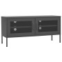 Mueble para TV de acero gris antracita 105x35x50 cm en Muebles TV | Comprar online en Foru.es