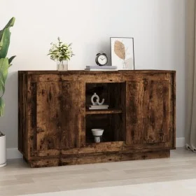 Aparador madera contrachapada color roble ahumado 102x35x60 cm de vidaXL, Aparadores - Ref: Foro24-831882, Precio: 86,88 €, D...