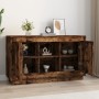 Aparador madera contrachapada color roble ahumado 102x35x60 cm de vidaXL, Aparadores - Ref: Foro24-831882, Precio: 88,05 €, D...