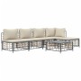 Juego de muebles de jardín 6 pzas cojines antracita ratán PE de vidaXL, Sofás de exterior - Ref: Foro24-3186736, Precio: 446,...