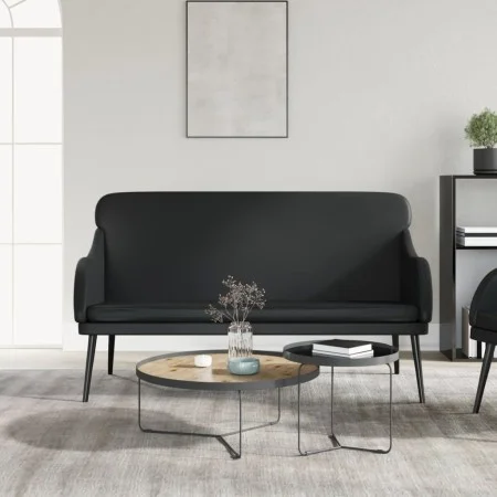 Banco de cuero sintético negro 110x76x80 cm de vidaXL, Bancos - Ref: Foro24-351430, Precio: 153,84 €, Descuento: %