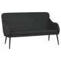 Banco de cuero sintético negro 110x76x80 cm de vidaXL, Bancos - Ref: Foro24-351430, Precio: 153,84 €, Descuento: %