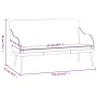 Banco de cuero sintético negro 110x76x80 cm de vidaXL, Bancos - Ref: Foro24-351430, Precio: 156,19 €, Descuento: %
