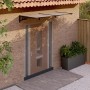 Marquesina de puerta policarbonato negro 199x90 cm de vidaXL, Toldos - Ref: Foro24-153699, Precio: 75,27 €, Descuento: %