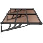 Marquesina de puerta policarbonato negro 199x90 cm de vidaXL, Toldos - Ref: Foro24-153699, Precio: 75,27 €, Descuento: %