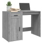 Escritorio de madera contrachapada gris Sonoma 100x49x75 cm de vidaXL, Escritorios - Ref: Foro24-816790, Precio: 97,49 €, Des...