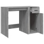 Escritorio de madera contrachapada gris Sonoma 100x49x75 cm de vidaXL, Escritorios - Ref: Foro24-816790, Precio: 97,49 €, Des...