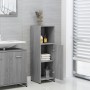 Armario de baño madera contrachapada gris Sonoma 30x30x95 cm de vidaXL, Muebles de baño - Ref: Foro24-825838, Precio: 41,66 €...