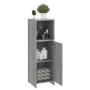 Armario de baño madera contrachapada gris Sonoma 30x30x95 cm de vidaXL, Muebles de baño - Ref: Foro24-825838, Precio: 41,66 €...