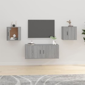 Muebles para TV de pared 2 uds gris Sonoma 40x34,5x40 cm de vidaXL, Muebles TV - Ref: Foro24-816653, Precio: 53,76 €, Descuen...
