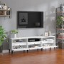 Mueble de TV madera contrachapada blanco 150x30x44,5 cm de vidaXL, Muebles TV - Ref: Foro24-831917, Precio: 78,84 €, Descuent...