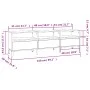 Mueble de TV madera contrachapada blanco 150x30x44,5 cm de vidaXL, Muebles TV - Ref: Foro24-831917, Precio: 78,15 €, Descuent...