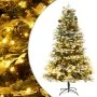Árbol de Navidad con LED y piñas verde PVC y PE 225 cm de vidaXL, Arboles de navidad - Ref: Foro24-344298, Precio: 194,77 €, ...