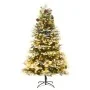 Árbol de Navidad con LED y piñas verde PVC y PE 225 cm de vidaXL, Arboles de navidad - Ref: Foro24-344298, Precio: 194,77 €, ...