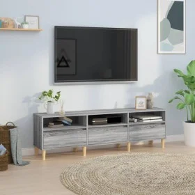 Sonoma gray plywood TV cabinet 150x30x44.5 cm by vidaXL, TV Furniture - Ref: Foro24-831915, Price: 75,06 €, Discount: %