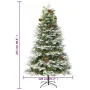 Árbol de Navidad con LED y piñas verde PVC y PE 225 cm de vidaXL, Arboles de navidad - Ref: Foro24-344298, Precio: 194,77 €, ...