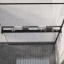 Estante para pared de ducha aluminio negro 115 cm de vidaXL, Accesorios para el baño - Ref: Foro24-153618, Precio: 59,86 €, D...