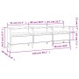 Mueble para TV madera contrachapada gris Sonoma 150x30x44,5 cm de vidaXL, Muebles TV - Ref: Foro24-831923, Precio: 114,96 €, ...