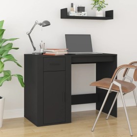 Escritorio de madera contrachapada negro 100x49x75 cm de vidaXL, Escritorios - Ref: Foro24-816785, Precio: 90,36 €, Descuento: %