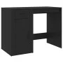 Escritorio de madera contrachapada negro 100x49x75 cm de vidaXL, Escritorios - Ref: Foro24-816785, Precio: 87,47 €, Descuento: %