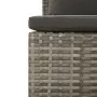 Sofá central de jardín con cojín ratán sintético gris de vidaXL, Conjuntos de jardín - Ref: Foro24-362694, Precio: 77,16 €, D...