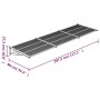 Marquesina puerta policarbonato gris y transparente 297,5x90cm de vidaXL, Toldos - Ref: Foro24-153694, Precio: 94,91 €, Descu...