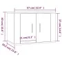 Mueble para TV de pared blanco 57x34,5x40 cm de vidaXL, Muebles TV - Ref: Foro24-816616, Precio: 35,89 €, Descuento: %