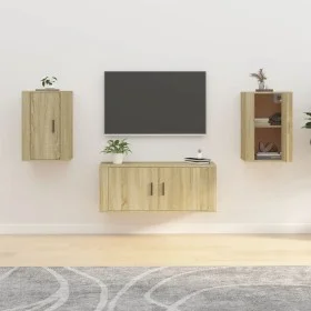 Muebles para TV de pared 2 uds roble Sonoma 40x34,5x60 cm de vidaXL, Muebles TV - Ref: Foro24-816663, Precio: 64,34 €, Descue...