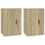 Muebles para TV de pared 2 uds roble Sonoma 40x34,5x60 cm de vidaXL, Muebles TV - Ref: Foro24-816663, Precio: 65,04 €, Descue...