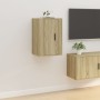 Muebles para TV de pared 2 uds roble Sonoma 40x34,5x60 cm de vidaXL, Muebles TV - Ref: Foro24-816663, Precio: 65,04 €, Descue...