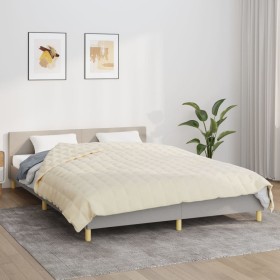 Manta con peso tela color crema claro 200x230 cm 13 kg de vidaXL, Mantas - Ref: Foro24-3154878, Precio: 79,87 €, Descuento: %