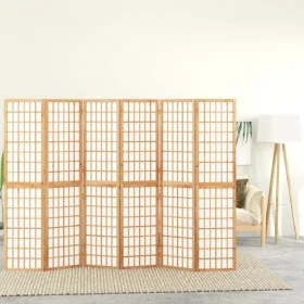 Biombo plegable con 6 paneles estilo japonés 240x170 cm de vidaXL, Divisores de ambientes - Ref: Foro24-352086, Precio: 194,0...