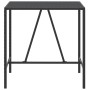 Mesa alta bar ratán PE y superficie vidrio negro 110x70x110 cm de vidaXL, Mesas de jardín - Ref: Foro24-362588, Precio: 123,9...