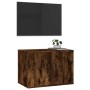 Mueble para TV de pared roble ahumado 57x34,5x40 cm de vidaXL, Muebles TV - Ref: Foro24-816621, Precio: 35,42 €, Descuento: %