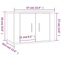Mueble para TV de pared roble ahumado 57x34,5x40 cm de vidaXL, Muebles TV - Ref: Foro24-816621, Precio: 35,42 €, Descuento: %