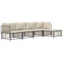 Juego de muebles de jardín 5 pzas cojines antracita ratán PE de vidaXL, Sofás de exterior - Ref: Foro24-3186742, Precio: 403,...